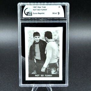 1967 Leaf Star Trek TOS Rare #29 Not So Funny Graded 9 Mint